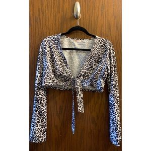 Cheetah print long sleeve shirt